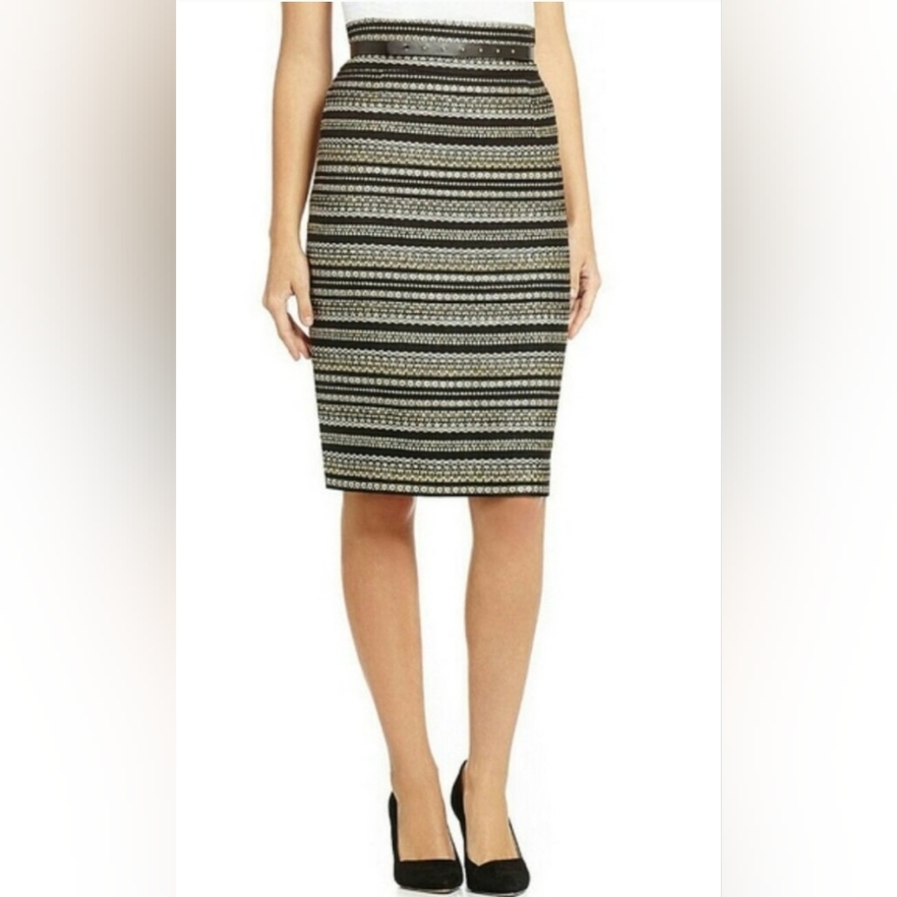 🖤Antonio Melani🖤 - Gold/Black Metallic High Waisted Pencil Skirt